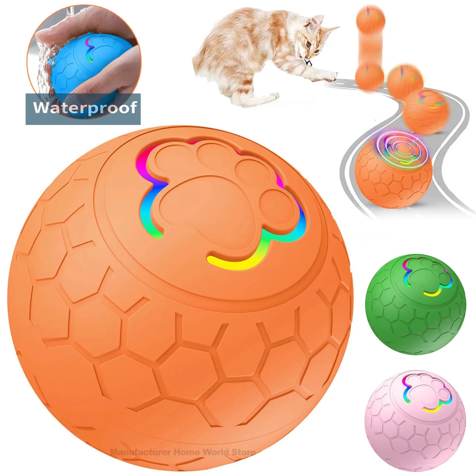 USB Automatic Bouncing Rolling Toy Ball