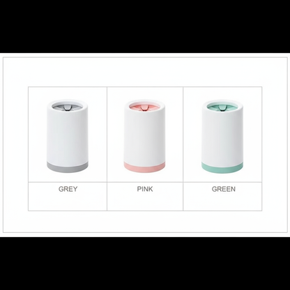 Color options table - Paw cleaner in grey, pink, and green